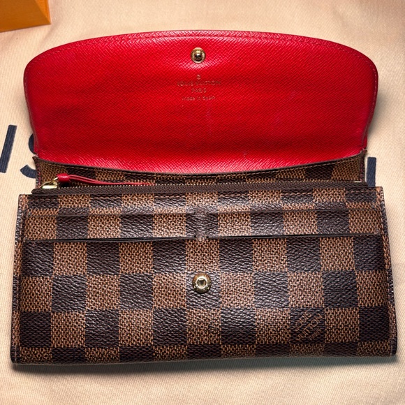 Louis Vuitton — Damier Ebene Emilie Wallet ❣️ AUTHENTIC/EUC✨ - Picture 5 of 16